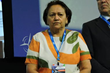 Sao Paulo (SP), Brezilya 09 / 12 / 2023 - Brezilya Rüzgâr Gücü kongresi, 3 gün içinde sektördeki ana yetkili ve yöneticileri bir araya getirerek rüzgar ve yenilenebilir enerjinin ana sorunlarını gündeme getirdi