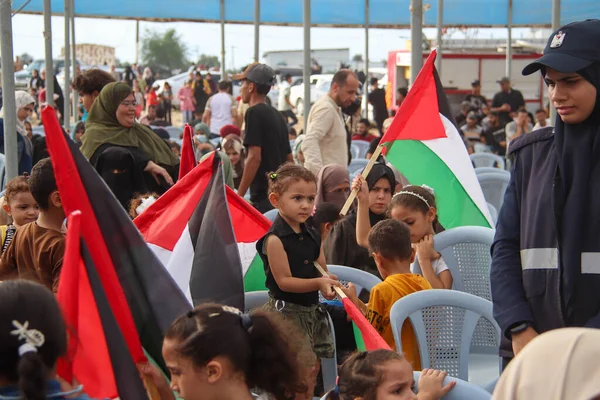 2023년 13일 팔레스타인 팔레스타인 사람들은 점령과 지대에 대결에 참여하고 대결은 — 스톡 사진