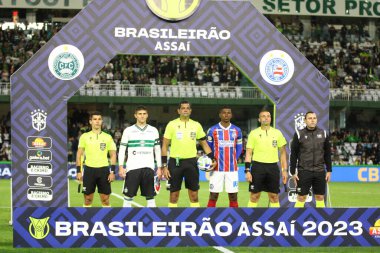 Coritiba (PR) - 14 Eylül 2023: Brezilya Futbol Şampiyonası 2023. Coritiba, Bahia - 2023 Brezilya Şampiyonası 'nın 23. raundunda Coritiba ile Bahia arasındaki maçı Couto Pereira çimenliğinde oynayın.. 