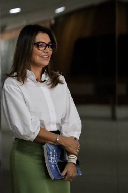Brasilia (DF), 14 Eylül 2023 - Brasilia 'daki Palacio do Planalto' da: Geleceğin Yakıt Programının İmza Töreni Tasarısı.