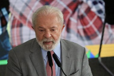 Brasilia (DF), 14 Eylül 2023 - Brasilia 'daki Palacio do Planalto' da: Geleceğin Yakıt Programının İmza Töreni Tasarısı.