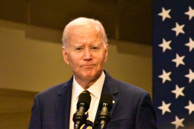 President of the United States Joe Biden's speech on the economy. September 14, 2023, Largo, Maryland, USA: The US President Joe Biden delivered remarks on Bidenomics at Prince George's Community College in Largo.  clipart