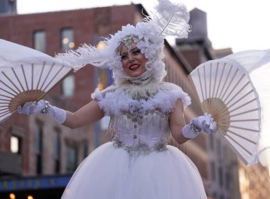 Restoran en Blanc NYC 2023. 14 Eylül 2023, Manhattan, New York, ABD: New York 'un Köfte Bölgesi, Diner en Blanc NYC' nin geleneksel suaresi için dönmesiyle bir zarafet denizine dönüştü