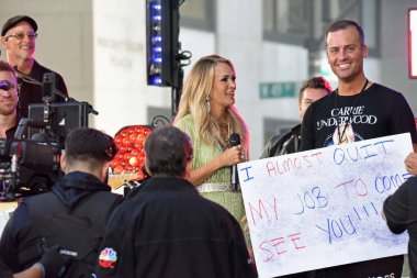 14 Eylül 2023, New York, ABD: Carrie Underwood TODAY Show 'da sahne alacak. Carrie Underwood, Amerikan country müzik sanatçısı, televizyon şarkı yarışmasında zafer kazandı..