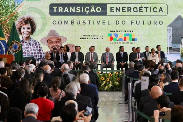 Brasilia September 2023 Palacio Planalto Brasilia Signing Ceremony Future Fuel — Stock Photo, Image