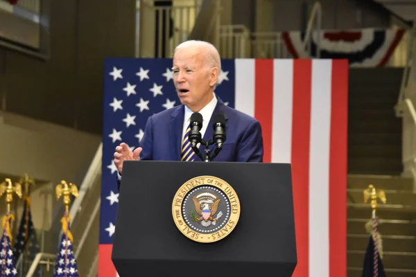 September 2023 Maryland Usa Präsident Joe Biden Hält Eine Rede — Stockfoto