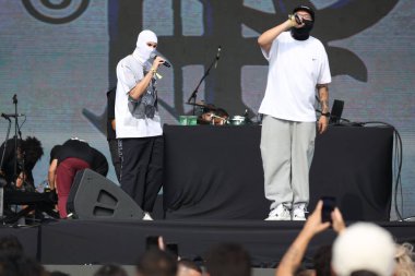 Sao Paulo (SP), 15 Eylül 2023: Sao Paulo 'daki Coala Festivali' nde Febre90 çifti tarafından gösterildi.. 