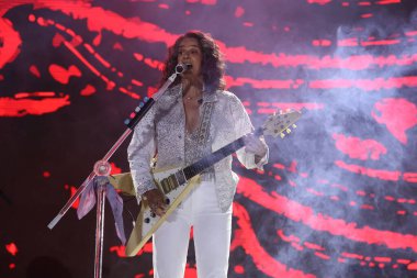 16 Eylül 2023: Simone, Sao Paulo 'daki Latin Amerika Anıtı' nda düzenlenen Coala Festivali 2023 'te