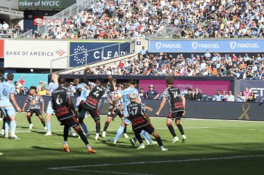 16 Eylül 2023, New York, ABD: NYCFC ve New York Red Bulls arasındaki futbol maçında New York, Bronx, New York Stadyumu, New York.