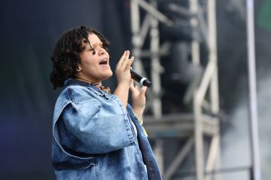 Sao Paulo (SP), Brezilya 09 / 15 / 2023 Şarkıcı Jadsa 'nın 15 Eylül 2023 tarihinde Sao Paulo' da düzenlenen Coala Festivali 2023 'te gerçekleştirdiği konser.. 