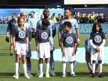 16 Eylül 2023 - New York, ABD: NYCFC ve New York Red Bulls arasındaki futbol maçı Yankees Stadı, Bronx, New York.