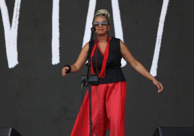 Sao Paulo (SP), 16 Eylül 2023: Meta Show. Meta, 2008 yılında Jucara Marcal, Kiko Dinucci ve Thiago Franca tarafından kurulan bir caz grubudur..