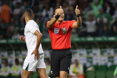 Sao Paulo (SP), 15 Eylül 2023 - Brasileiro - Palmeiras maçı Sao Paulo 'nun batısındaki No Allianz Parque' da düzenlendi. 