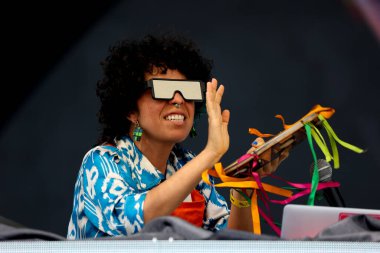 Sao Paulo (SP), Brezilya 09 / 16 / 2023 FESTIVAL / MUSICA / COALA / SP Gösteri sanatçısı Luana Flores, Coala Festivali 2023, bu Cumartesi Sao Paulo 'daki Memorial da Latin Amerika Anıtı' nda gerçekleşti.. 