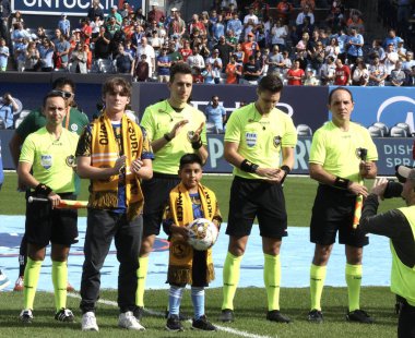 16 Eylül 2023 - New York, ABD: NYCFC ve New York Red Bulls arasındaki futbol maçı Yankees Stadı, Bronx, New York.