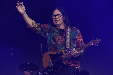 Sao Paulo (SP), 16 Eylül 2023: Sao Paulo 'daki Latin Amerika Anıtı' nda düzenlenen Coala Festivali 2023 'te Novos Baianos' a 50 ano göster.. 