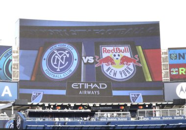 16 Eylül 2023 - New York, ABD: NYCFC ve New York Red Bulls arasındaki futbol maçı Yankees Stadı, Bronx, New York.