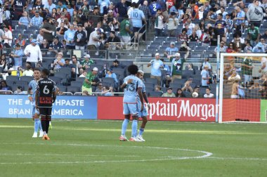 16 Eylül 2023 - New York, ABD: NYCFC oyuncusu Talles Magno NYCFC ve New York Red Bulls arasında oynanan futbol maçında Yankees Stadyumu, Bronx, New York.