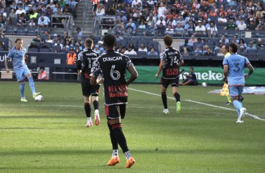16 Eylül 2023, New York, ABD: NYCFC ve New York Red Bulls arasındaki futbol maçında New York, Bronx, New York Stadyumu, New York.