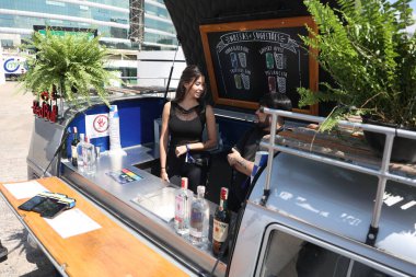 Sao Paulo (SP), Brezilya 15 / 09 / 2023 Hareketi ve bu Cuma, 15 Eylül 2023 tarihinde Sao Paulo 'daki Latin Amerika Anıtı' nda gerçekleştirilen Coala Festivali 2023 'te marka etkinlikleri.