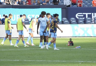 16 Eylül 2023 - New York, ABD: NYCFC oyuncusu Talles Magno NYCFC ve New York Red Bulls arasında oynanan futbol maçında Yankees Stadyumu, Bronx, New York.