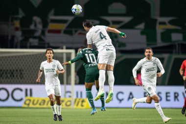 Sao Paulo (SP), 15 Eylül 2023 - Brasileiro - Palmeiras maçı Sao Paulo 'nun batısındaki No Allianz Parque' da düzenlendi. 