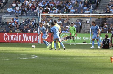 16 Eylül 2023, New York, ABD: NYCFC ve New York Red Bulls arasındaki futbol maçında New York, Bronx, New York Stadyumu, New York.