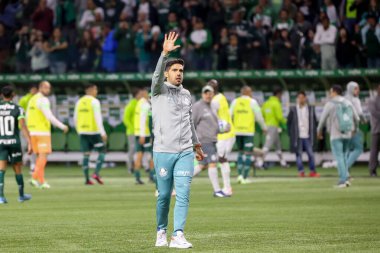 Sao Paulo (SP), 15 Eylül 2023 - Brasileiro - Palmeiras maçı Sao Paulo 'nun batısındaki No Allianz Parque' da düzenlendi. 