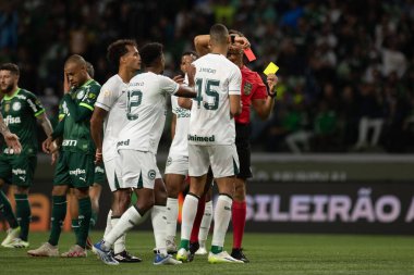 Sao Paulo (SP), 15 Eylül 2023 - Brasileiro - Palmeiras maçı Sao Paulo 'nun batısındaki No Allianz Parque' da düzenlendi. 