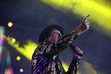 Sao Paulo (SP), 16 Eylül 2023: Sao Paulo 'daki Latin Amerika Anıtı' nda düzenlenen Coala Festivali 2023 'te Novos Baianos' a 50 ano göster.. 