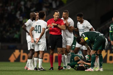 Sao Paulo (SP), 15 Eylül 2023 - Brasileiro - Palmeiras maçı Sao Paulo 'nun batısındaki No Allianz Parque' da düzenlendi. 
