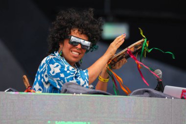 Sao Paulo (SP), Brezilya 09 / 16 / 2023 FESTIVAL / MUSICA / COALA / SP Gösteri sanatçısı Luana Flores, Coala Festivali 2023, bu Cumartesi Sao Paulo 'daki Memorial da Latin Amerika Anıtı' nda gerçekleşti.. 