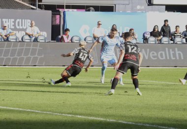 16 Eylül 2023, New York, ABD: NYCFC ve New York Red Bulls arasındaki futbol maçında New York, Bronx, New York Stadyumu, New York.