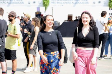 Sao Paulo (SP), 15 Eylül 2023: Dj Nuts Show, Sao Paulo 'daki Latin Amerika Anıtı' nda düzenlenen Coala Festivali 2023.