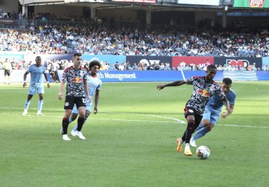 16 Eylül 2023 - New York, ABD: NYCFC oyuncusu Talles Magno NYCFC ve New York Red Bulls arasında oynanan futbol maçında Yankees Stadyumu, Bronx, New York.