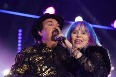 Sao Paulo (SP), 16 Eylül 2023: Sao Paulo 'daki Latin Amerika Anıtı' nda düzenlenen Coala Festivali 2023 'te Novos Baianos' a 50 ano göster.. 