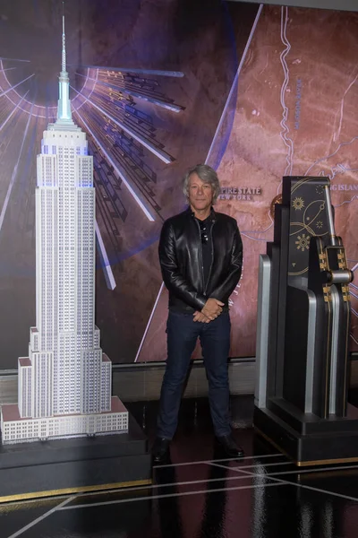 Jon Bon Jovi Lights Empire State Building Septiembre 2023 Nueva — Foto de Stock