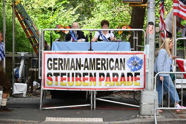 September 2023 New York Usa Duits Amerikaanse Steuben Day Parade — Stockfoto