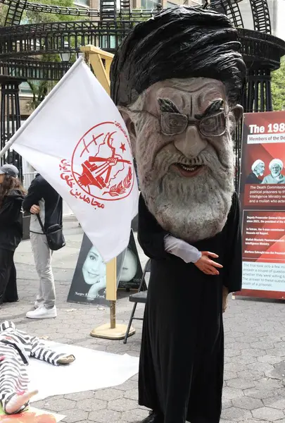 Rally Nueva York Por Irán Libre Septiembre 2023 Nueva York —  Fotos de Stock