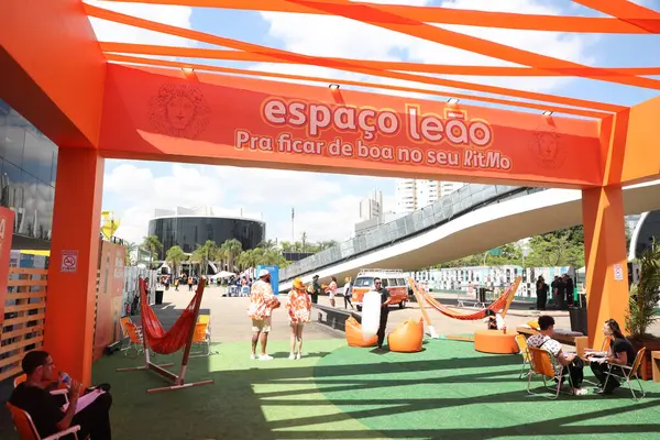 Сао Паулу Озил Бразилия 2023 Движение Активация Бренда Coala Festival — стоковое фото