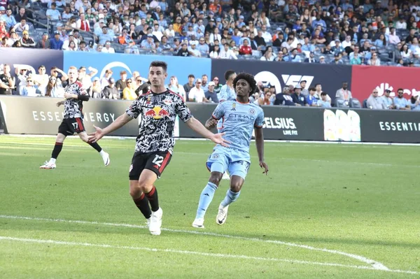 16 Eylül 2023 - New York, ABD: NYCFC oyuncusu Talles Magno NYCFC ve New York Red Bulls arasında oynanan futbol maçında Yankees Stadyumu, Bronx, New York.