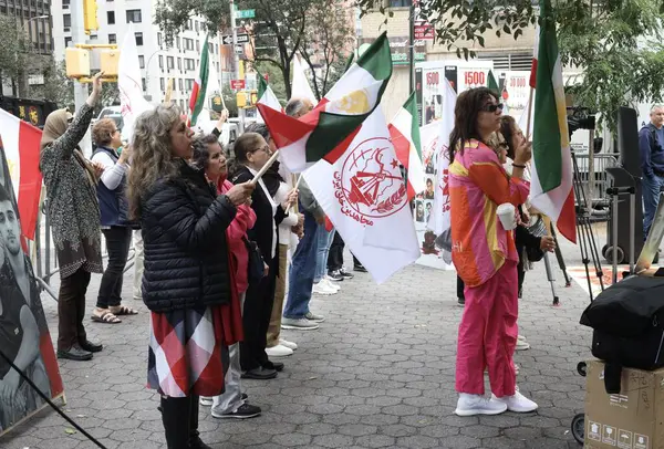 Rassemblement New York Pour Iran Libre Septembre 2023 New York — Photo
