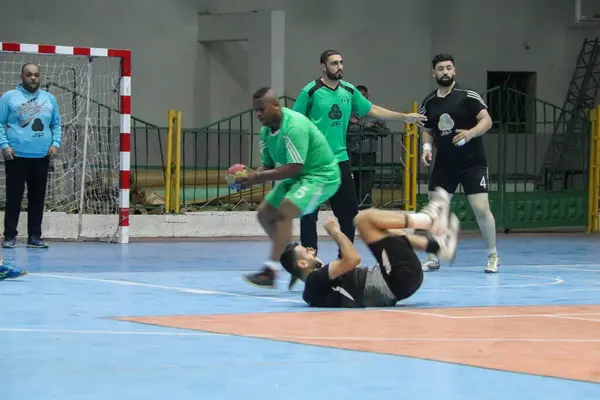 Finale Des Palästinensischen Handball Cups 2023 Bureij Gegen Salah September — Stockfoto