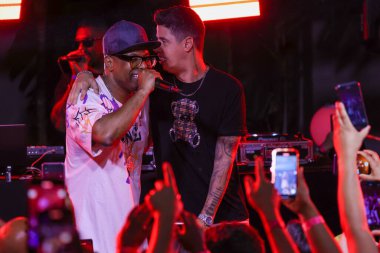 Sao Paulo (SP), Brezilya 09 / 18 / 2023 - Başrolde Lucas Peteado ve Juan Paiva, Claudinho ve Bochecha 'nın hikayesini anlatan 