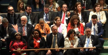 Lula New York 'taki BM 78. GY' de konuşuyor. 19 Eylül 2023, New York, ABD: Brezilya Cumhurbaşkanı Luis Inacio Lula Da Silva, New York 'taki Birleşmiş Milletler Genel Kurulu' nun 78.