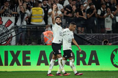 Sao Paulo (SP), Brezilya 09 / 18 / 2023 - BRASILEIRO ile CORINTHIANS maçı 18 Eylül 2023.