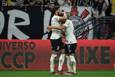 Sao Paulo (SP), Brezilya 09 / 18 / 2023 - BRASILEIRO ile CORINTHIANS maçı 18 Eylül 2023.