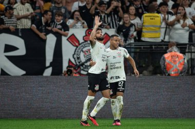 Sao Paulo (SP), Brezilya 09 / 18 / 2023 - BRASILEIRO ile CORINTHIANS maçı 18 Eylül 2023.