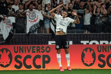 Sao Paulo (SP), Brezilya 09 / 18 / 2023 - BRASILEIRO ile CORINTHIANS maçı 18 Eylül 2023.