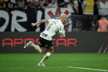 Sao Paulo (SP), Brezilya 09 / 18 / 2023 - BRASILEIRO ile CORINTHIANS maçı 18 Eylül 2023.